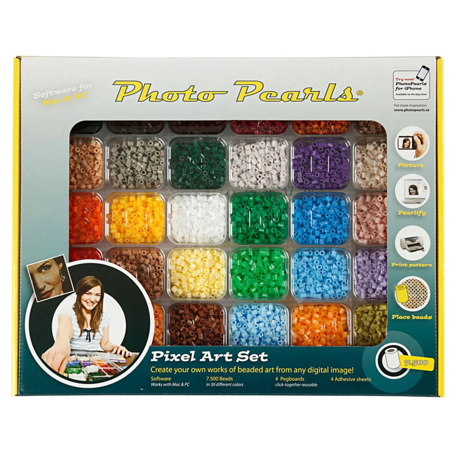 Starterset Foto Kralen Kleur, 7500st.>Creativ Company Hot