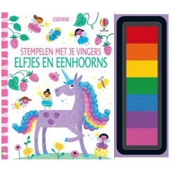 WPG uitgevers Stempelen met je vingers - Elfjes en Eenhoorns New