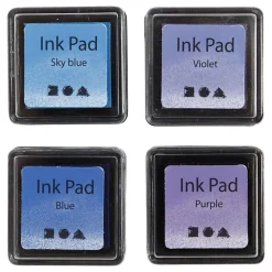 Creativ Company Stempelinkt Blauw Tinten/Paars, 4st. Discount