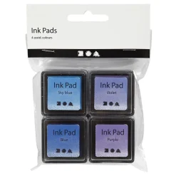 Creativ Company Stempelinkt Blauw Tinten/Paars, 4st. Discount