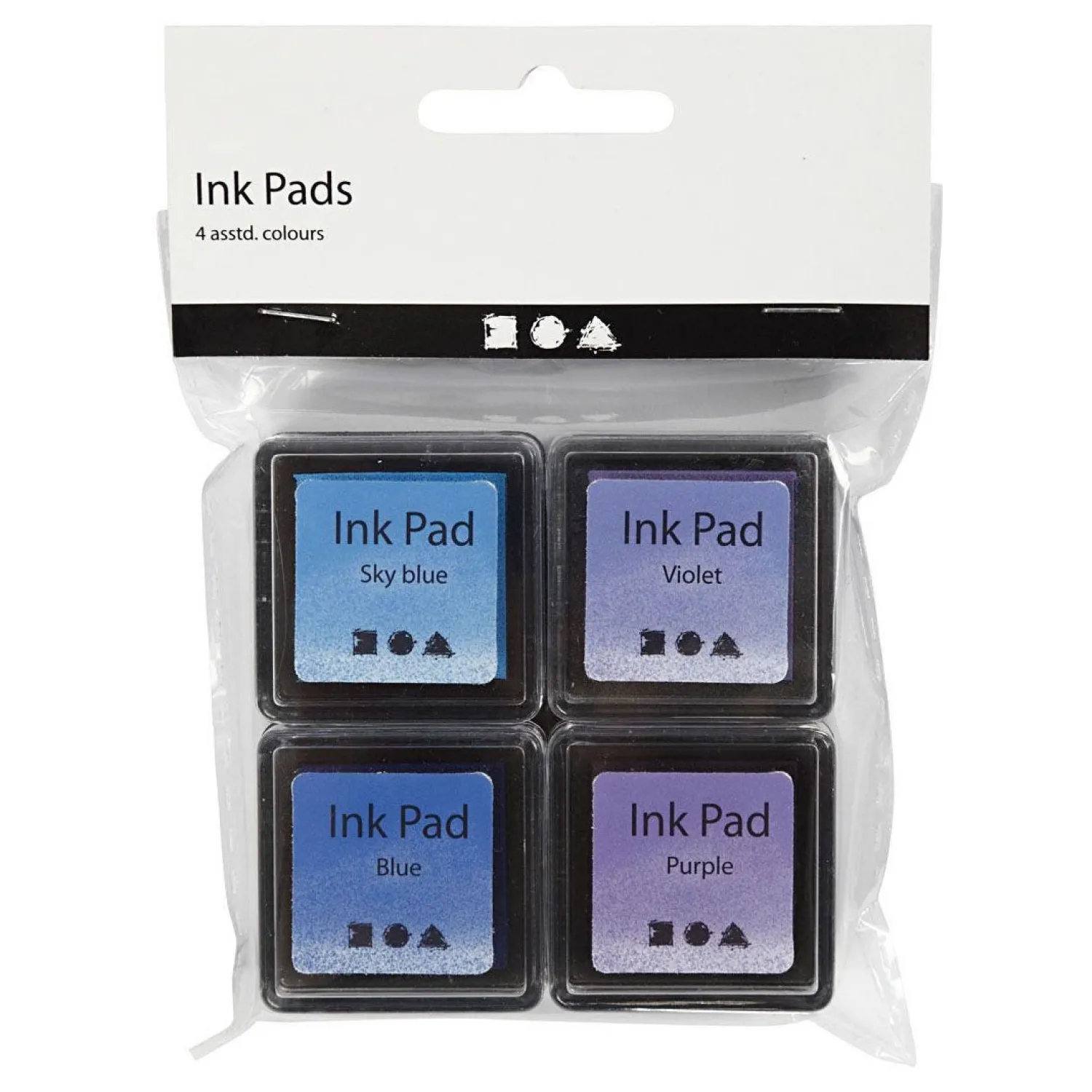 Creativ Company Stempelinkt Blauw Tinten/Paars, 4st. Discount