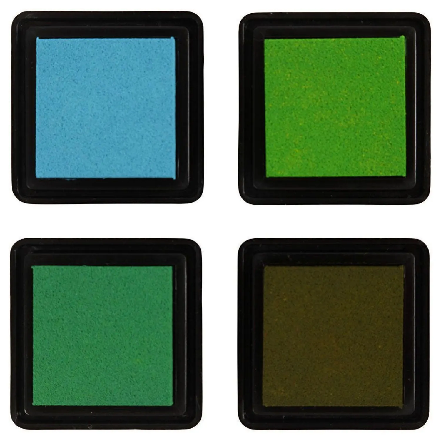 Stempelinkt Groen Tinten/Olijf/Aqua, 4st.-Creativ Company Best