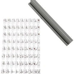 Stempelset Rubber Letters en Cijfers Wit-Creativ Company