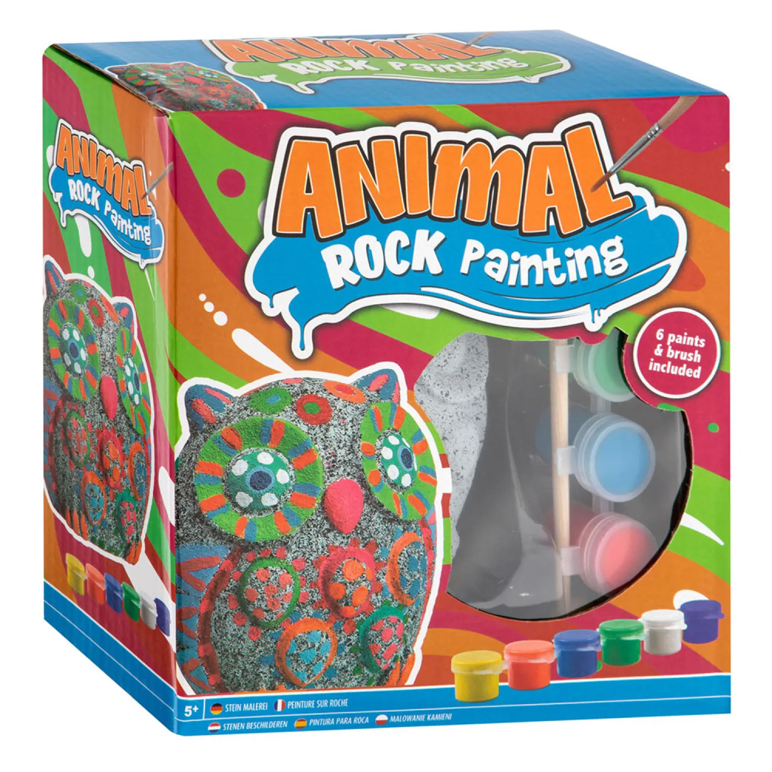 Stenen Schilderen Uil Verfset, 8dlg.>Creative Craft Group Clearance