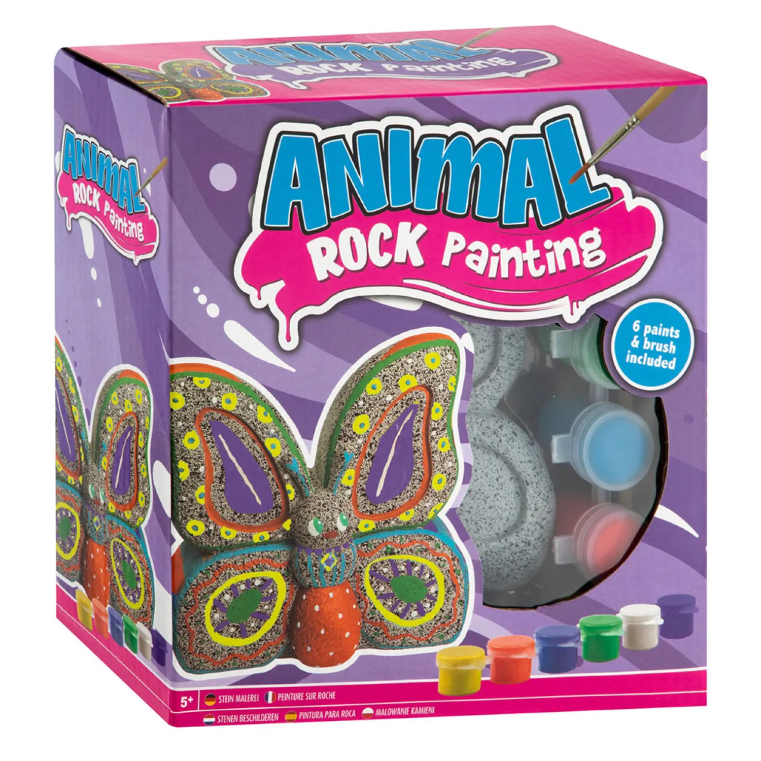 Stenen Schilderen Vlinder Verfset, 8dlg.>Creative Craft Group Outlet