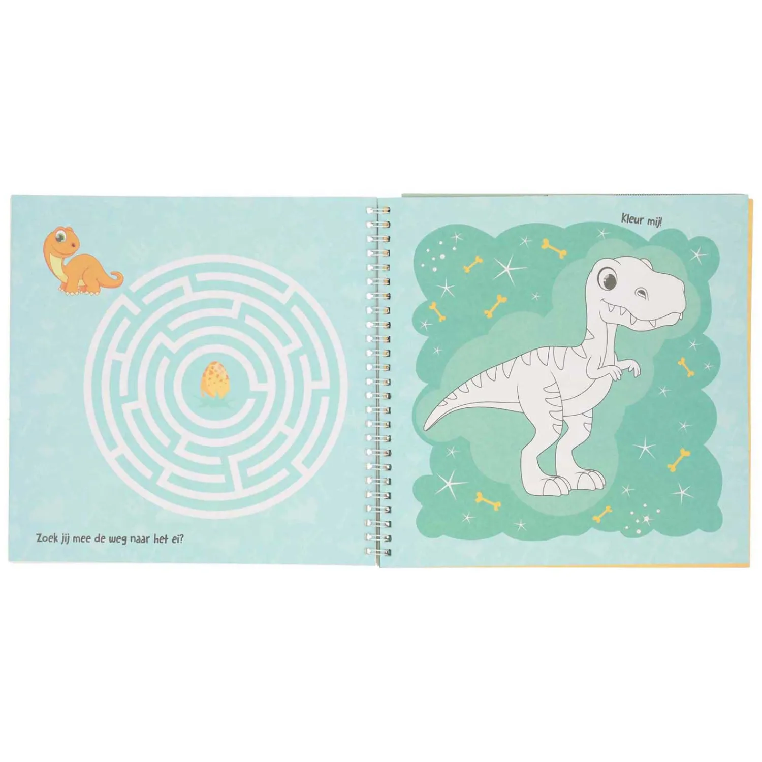 Mondikaarten Sticker- en Sjablonenboek Ik hou van Dino's Outlet