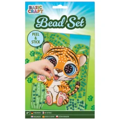 Sticker Kralenkunst - Tijger-Creative Craft Group New