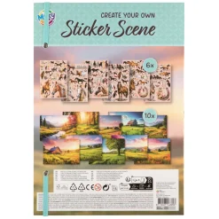 Sticker scene book A4,  200+ stickers-Creative Craft Group Sale