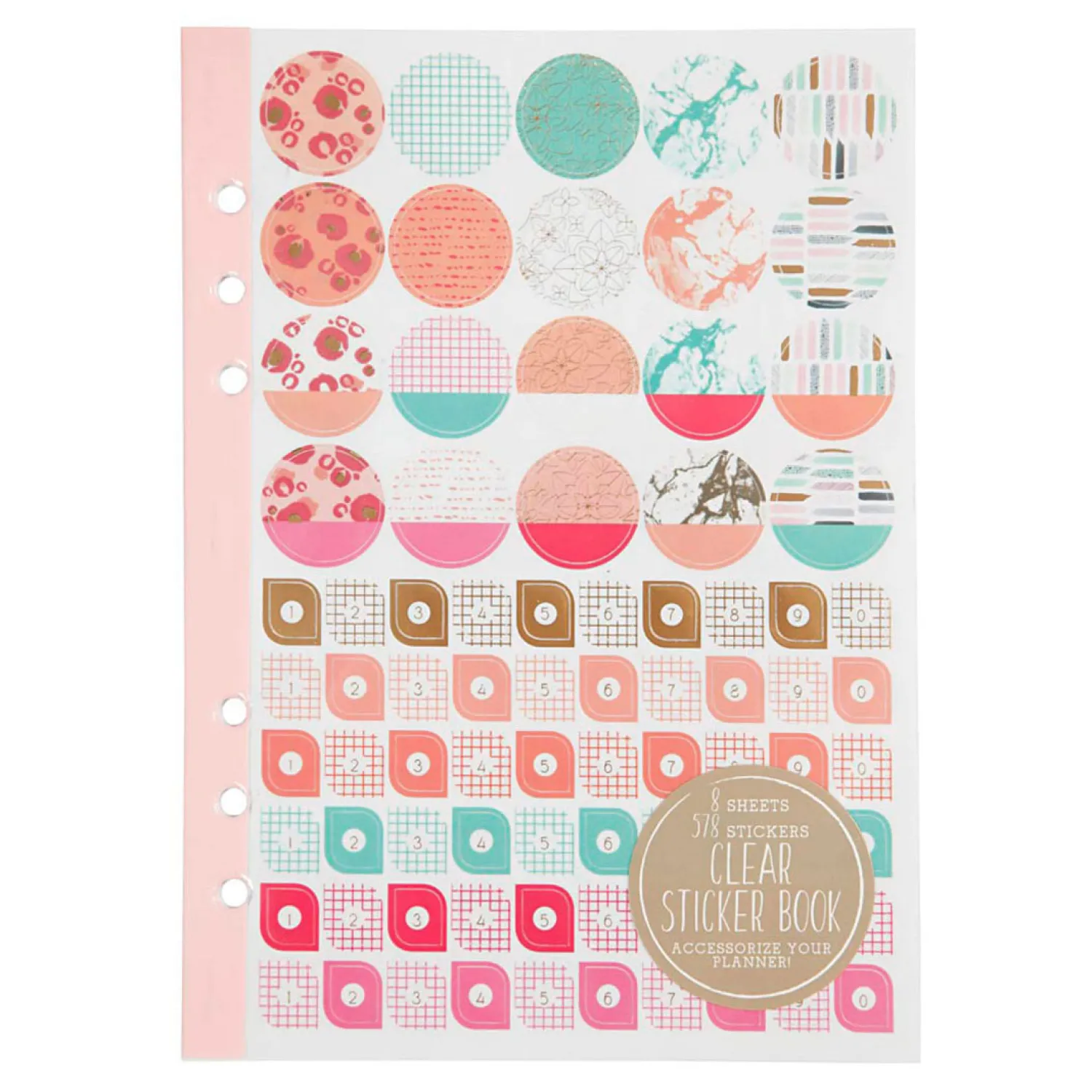 Creativ Company Stickerboek Aquarel A5 voor Planner, 578st. Hot