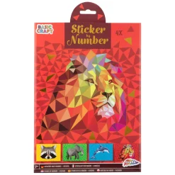 Stickeren op Nummer - Leeuw>Grafix