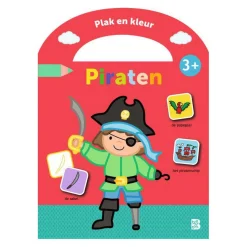 Stickerkoffertje Plak en Kleur Piraten 3+-Standaard Uitgeverij