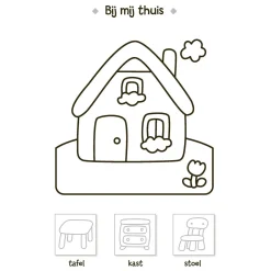 Stickerpret Eerste Woordjes Plakken, Kleuren en Leren (3-5j)-Deltas Best