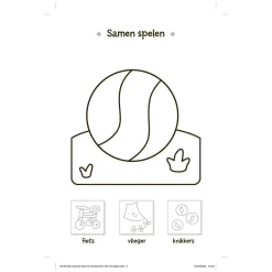 Stickerpret Eerste Woordjes Plakken, Kleuren en Leren (3-5j)-Deltas Best