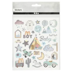Creativ Company Stickers Baby Boy, 1 Vel Discount