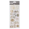 Creativ Company Stickers Goud Om de Wereld, 1 Vel Clearance