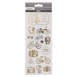 Creativ Company Stickers Goud Om de Wereld, 1 Vel Clearance