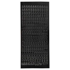 Creativ Company Stickers Kleine Hoofdletters Zwart, 1 Vel