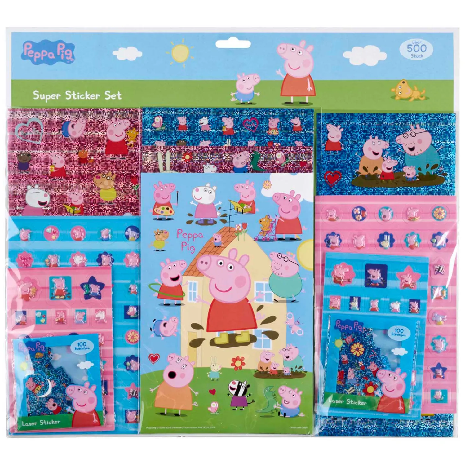 Undercover Stickerset Peppa Pig - 500st. Discount