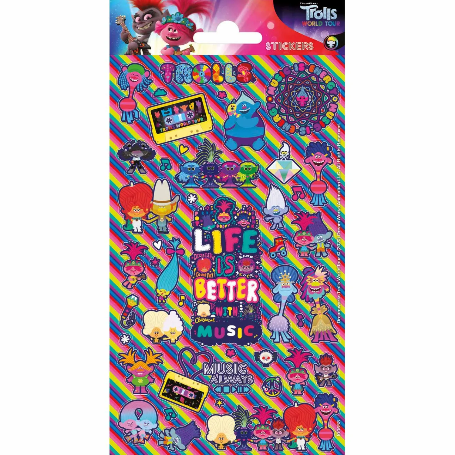 Stickervel Twinkle Trolls-Totum Hot