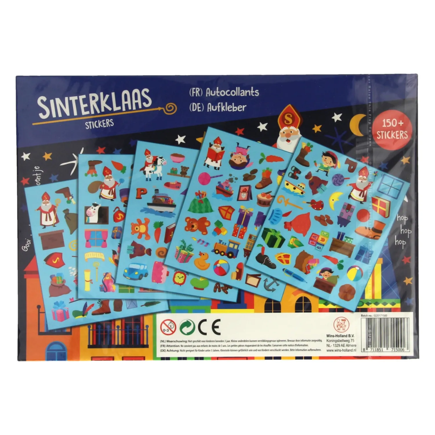 Wins Holland Stickervellen Sinterklaas Hot