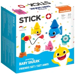 -  Baby Shark Friends Bouwset - 30dlg.-Stick-O Hot