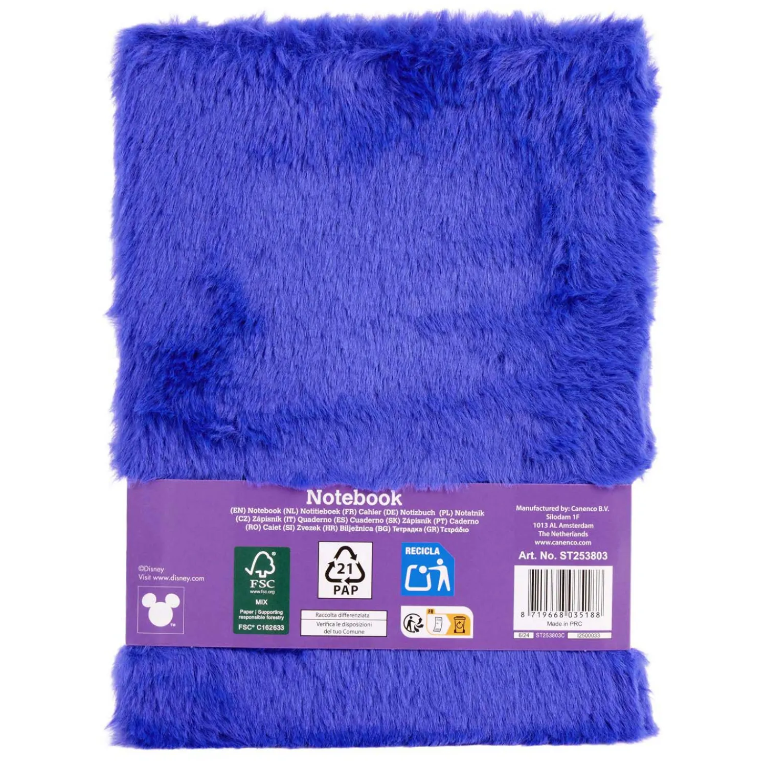 Stitch Pluche Notitieboek Donkerblauw>Canenco Hot