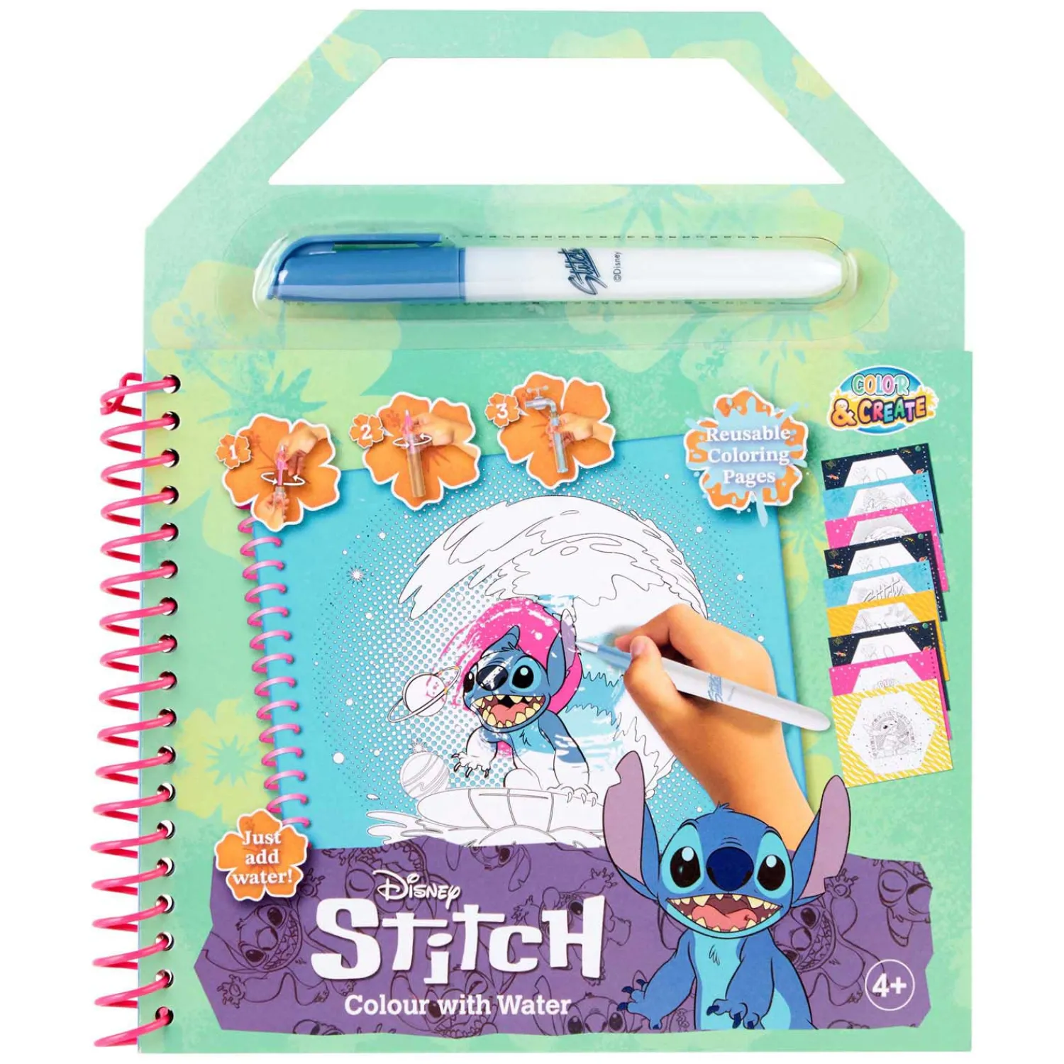 Stitch Waterkleurboekje - incl Waterpen>Canenco Outlet