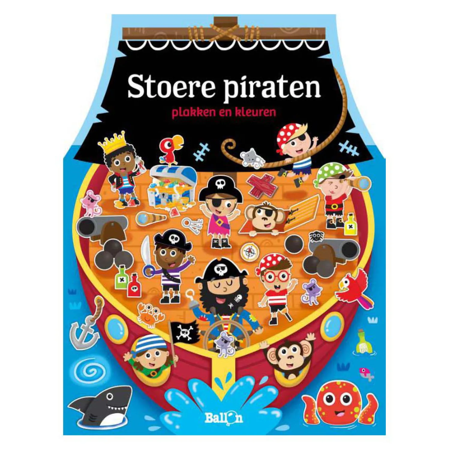 Wins Holland Stoere piraten - Plakken en Kleuren