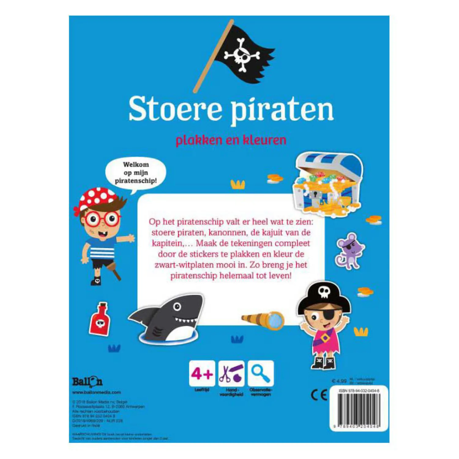 Wins Holland Stoere piraten - Plakken en Kleuren