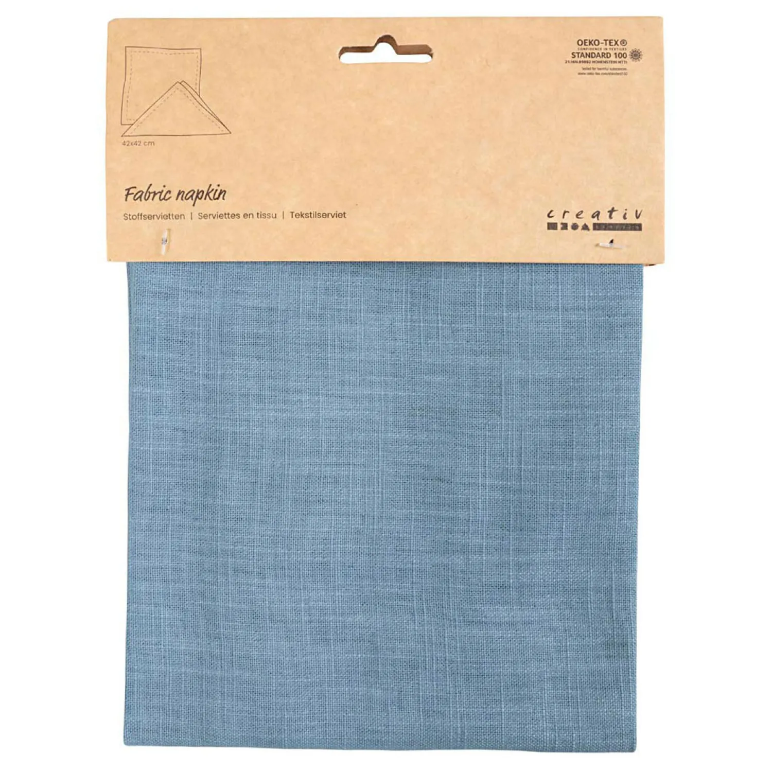 Creativ Company Stoffen Servet Pigeon Blue, 42x42cm Online
