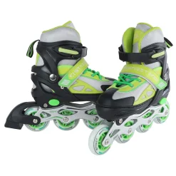 Inline Skeelers Groen/Zwart Verstelbaar, Maat 33-36>Street Rider Outlet