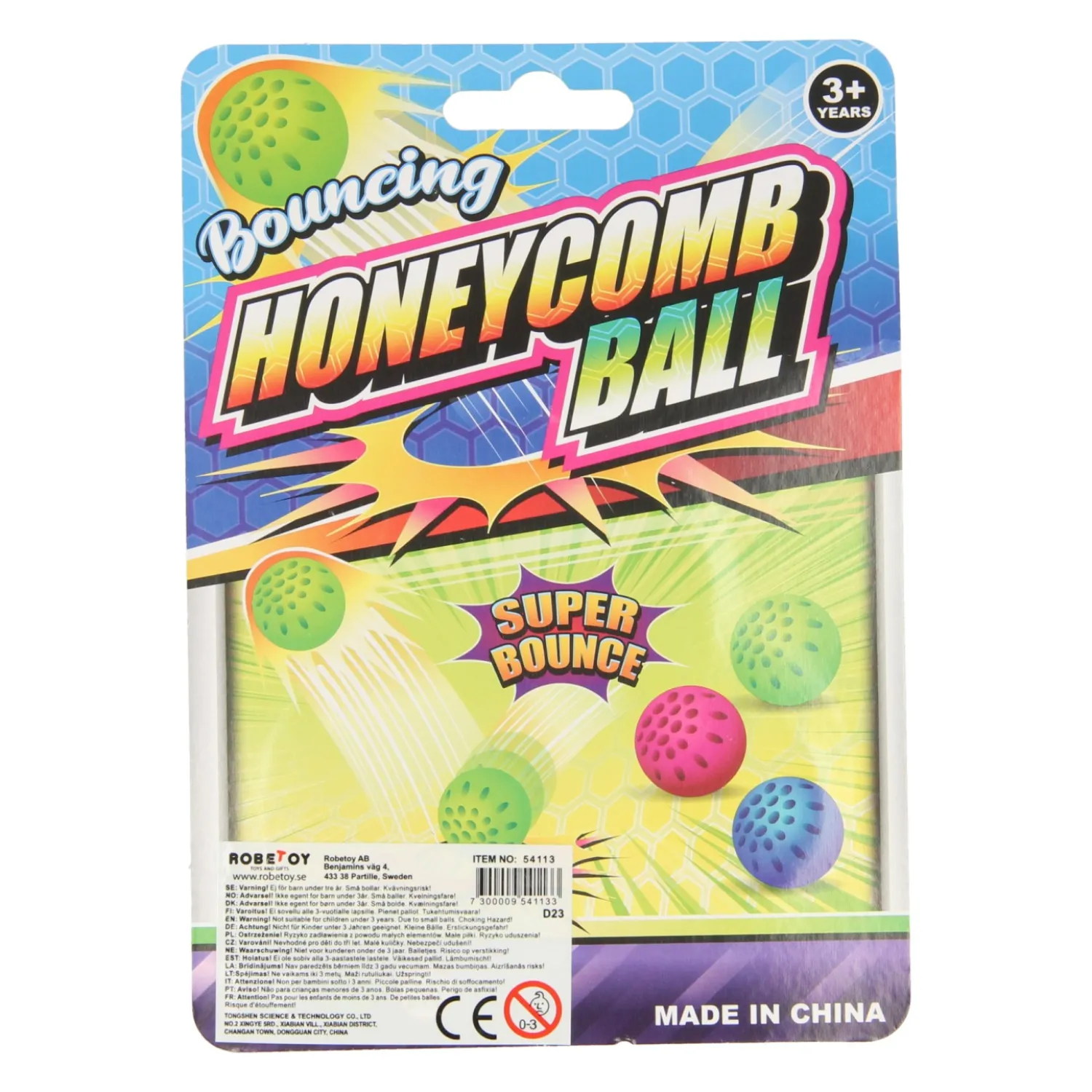 Stuiterbal Honeycomp, 3st.> Outlet