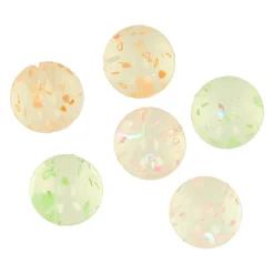 Stuiterballen Transparant Spikkel, 6st- Hot