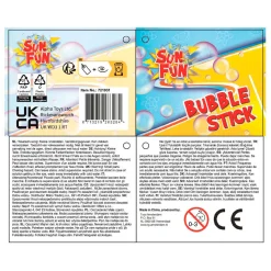 Sun Fun Bellenblaas Stick 120ml 37cm, 24st.- Outlet