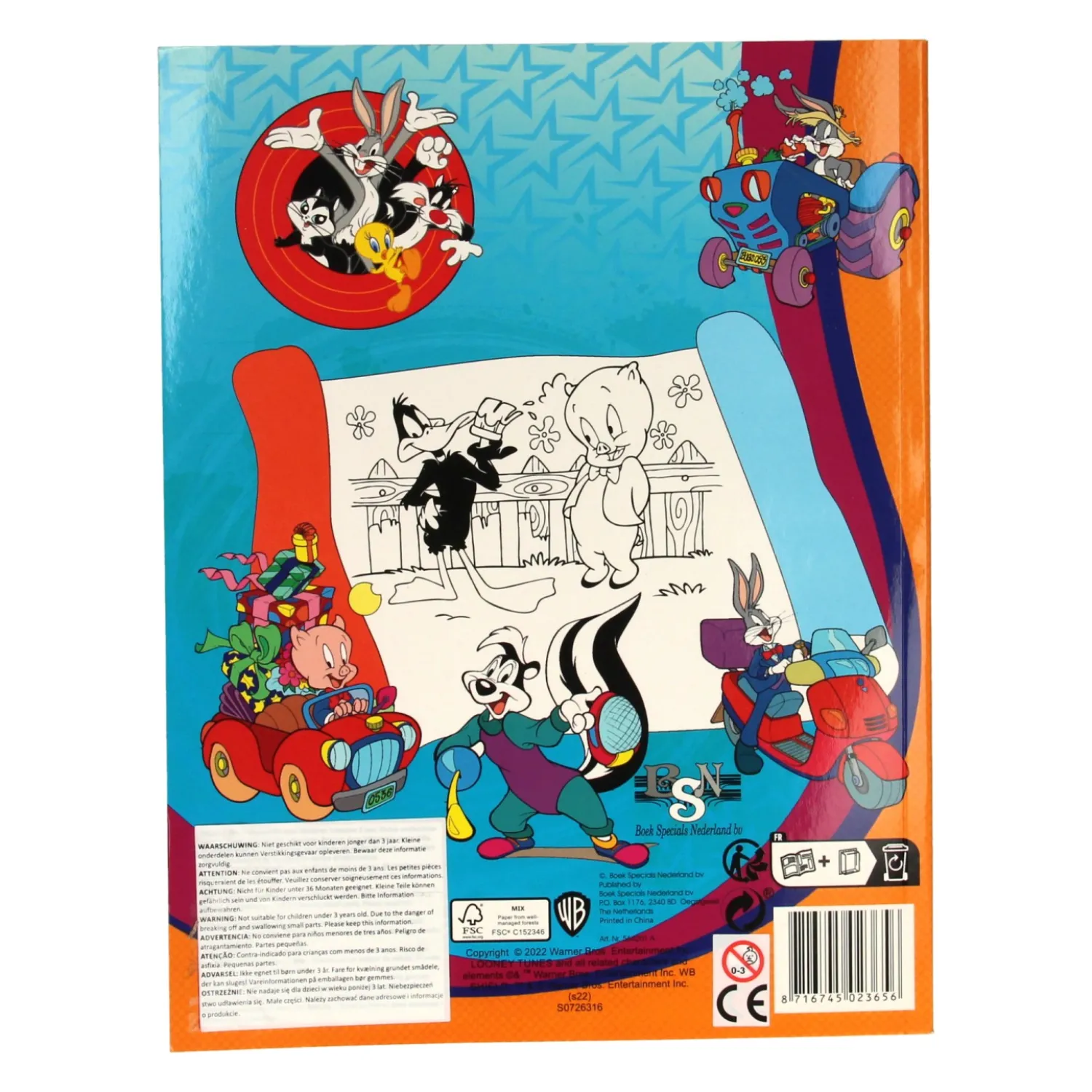Boek Specials Nederland BV Super Color Kleurboek Looney Tunes met Potloden Online