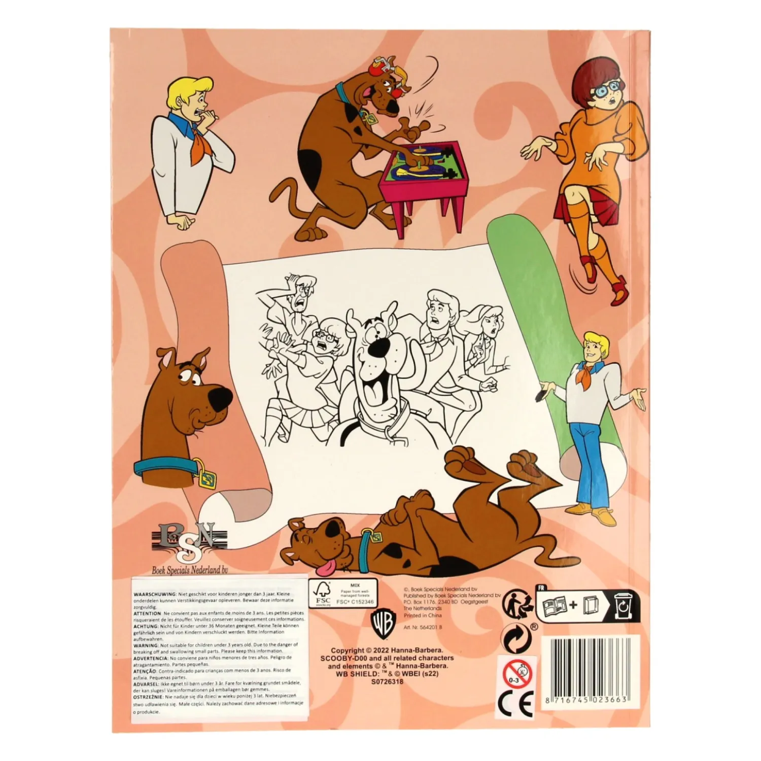 Super Color Kleurboek Scooby-Doo met Potloden>Boek Specials Nederland BV