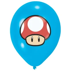Super Mario Latex Ballonnen, 6st. New