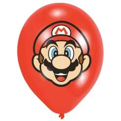 Super Mario Latex Ballonnen, 6st. New