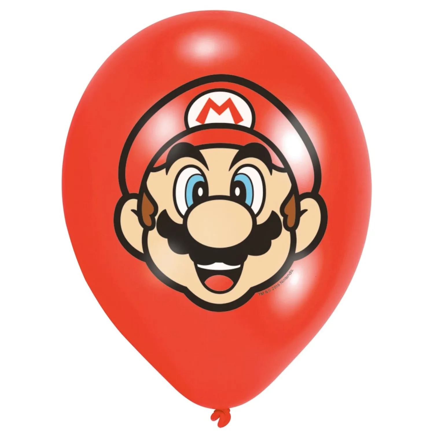 Super Mario Latex Ballonnen, 6st. New