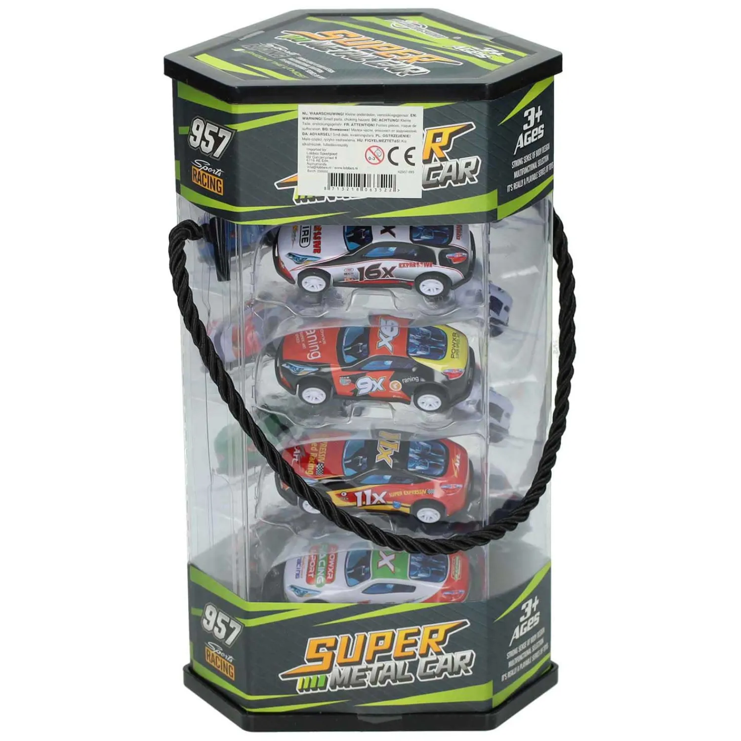 Super Metal Car Pull Back Set - 12-Pack- Hot