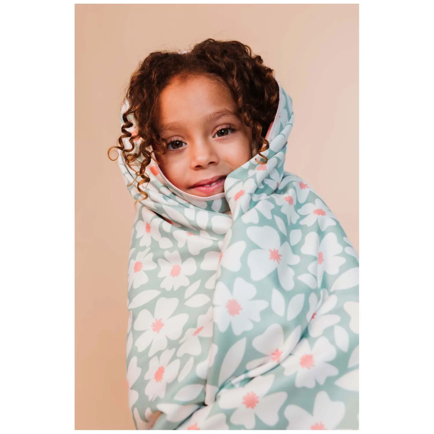 Swim Essentials - Florish Green Strandlaken, 180x90cm Clearance