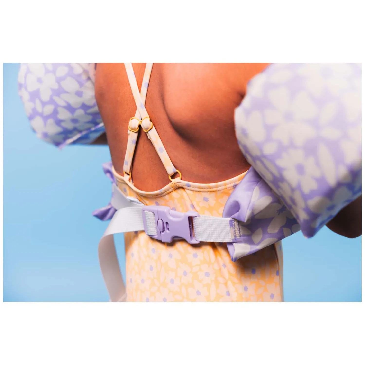 Swim Essentials - Florish Purple Puddle Jumper Zwemvest, 2-6 Jaar Clearance