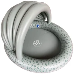 Kinderzwembad met Zonnescherm Luipaard Groen>Swim Essentials Online