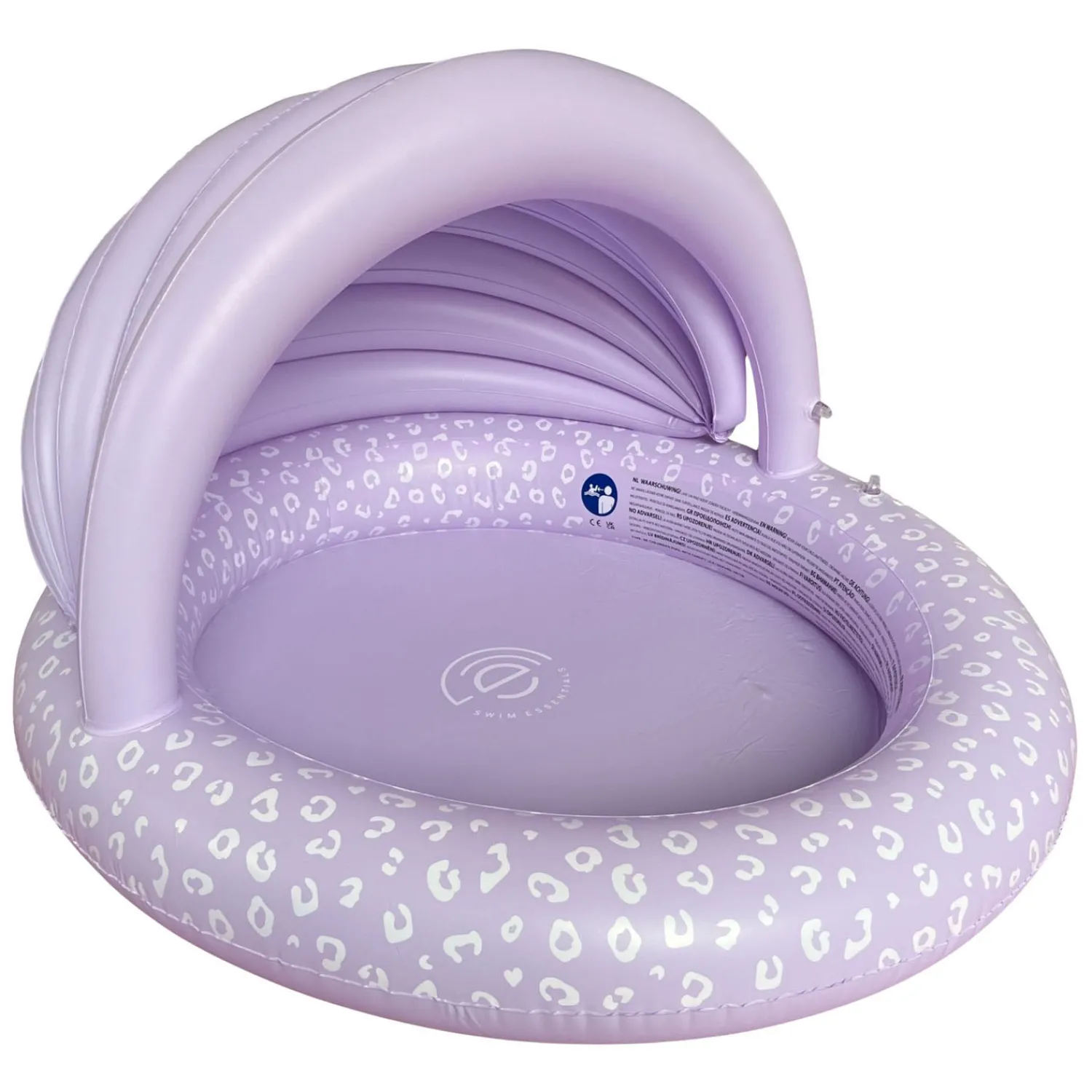 Kinderzwembad met Zonnescherm Luipaard Lila-Swim Essentials