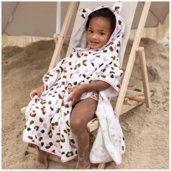 Strandponcho Kaki Panterprint-Swim Essentials Discount