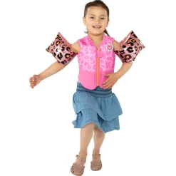 Swim Essentials Zwembandjes Panterprint Rose Goud, 2-6 jaar Clearance