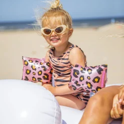 Swim Essentials Zwembandjes Panterprint Rose Goud, 2-6 jaar Clearance
