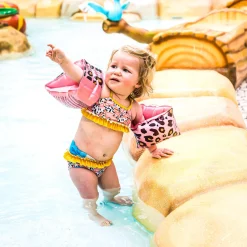 Swim Essentials Zwembandjes Panterprint Rose Goud, 2-6 jaar Clearance