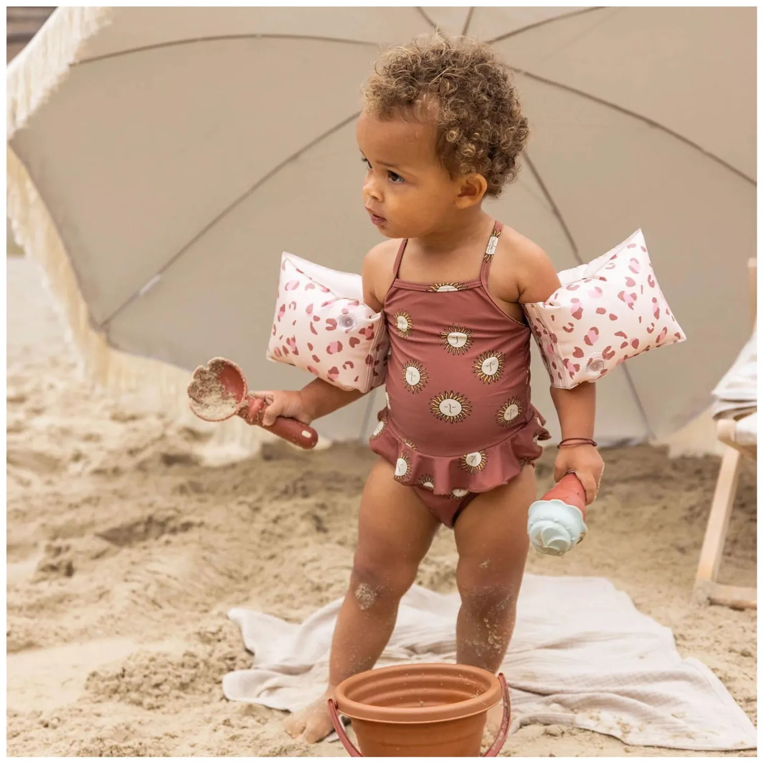 Swim Essentials Zwembandjes Old Pink Panterprint, 2-6 jaar Online