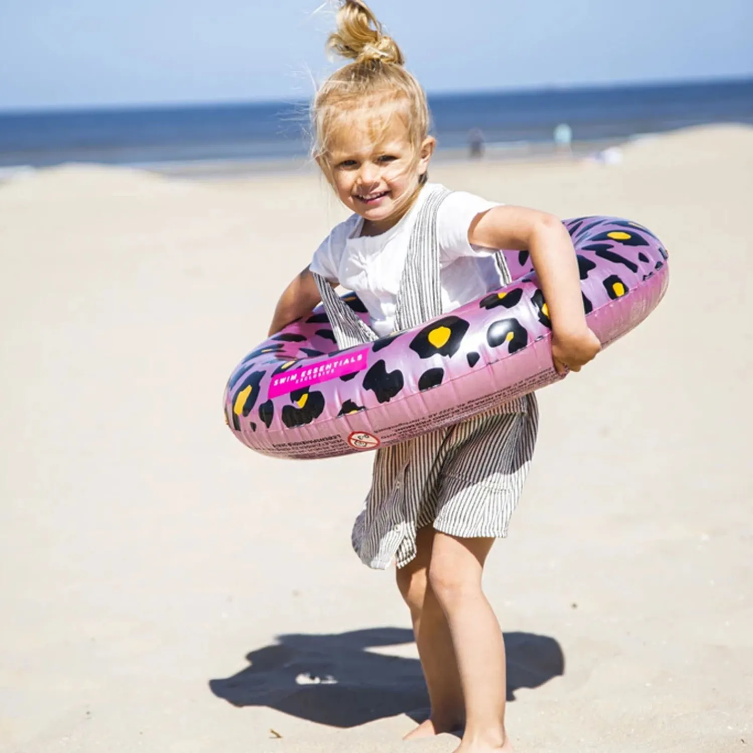 Zwemring Panterprint Rose Goud, 70cm-Swim Essentials Outlet